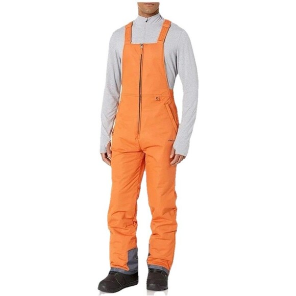 ARCTIX 4XL Insulated Snow Bib Ski Pants Burnt Ginger Orange Big+Tall Waterproof - Picture 2 of 8